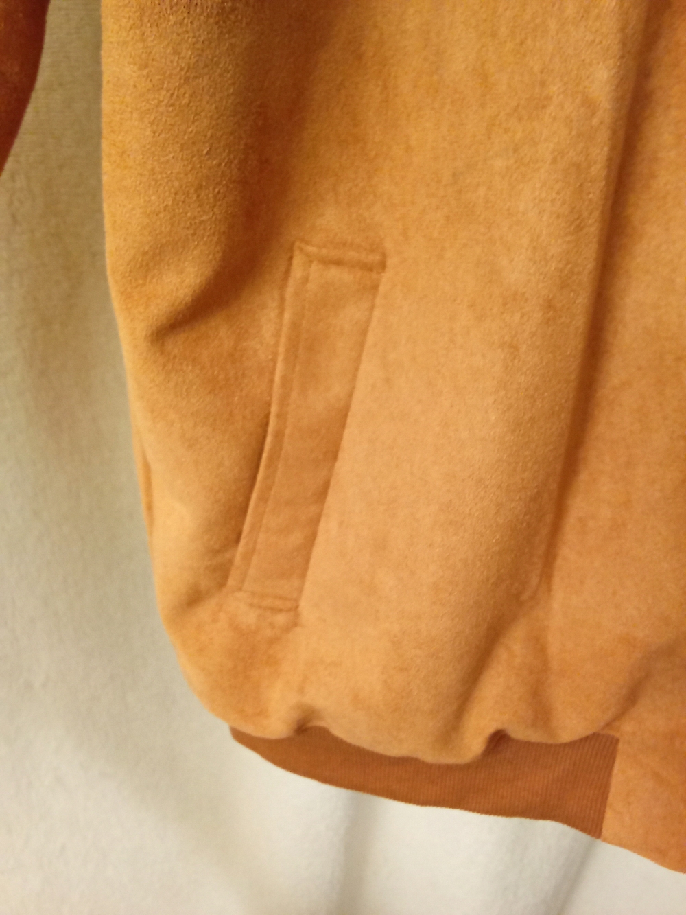 Classic Men's Zip Front Jacket in Camel - Picture 5 of 10